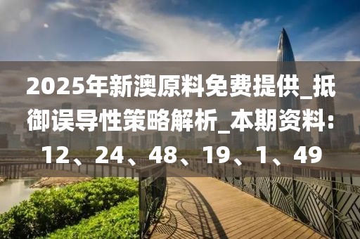 2025年新澳原料免费提供_抵御误导性策略解析_本期资料:12、24、48、19、1、49