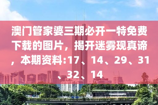 澳门管家婆三期必开一特免费下载的图片，揭开迷雾现真谛，本期资料:17、14、29、31、32、14