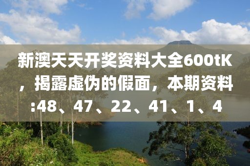新澳天天开奖资料大全600tK，揭露虚伪的假面，本期资料:48、47、22、41、1、4